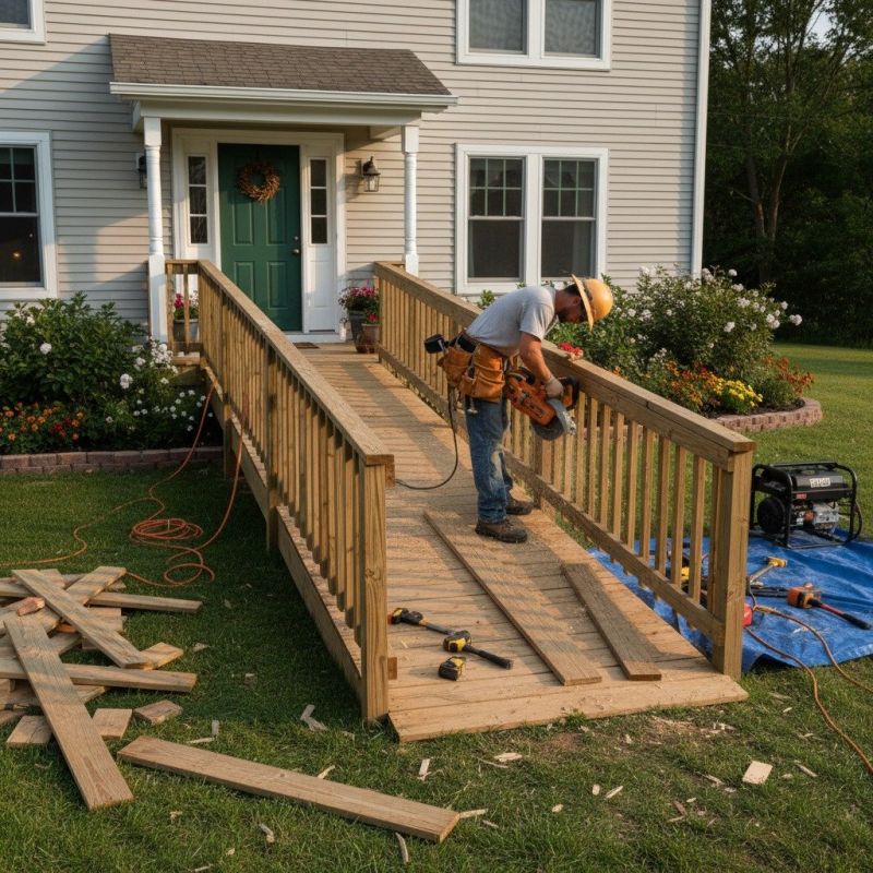 Handicap Ramp Construction