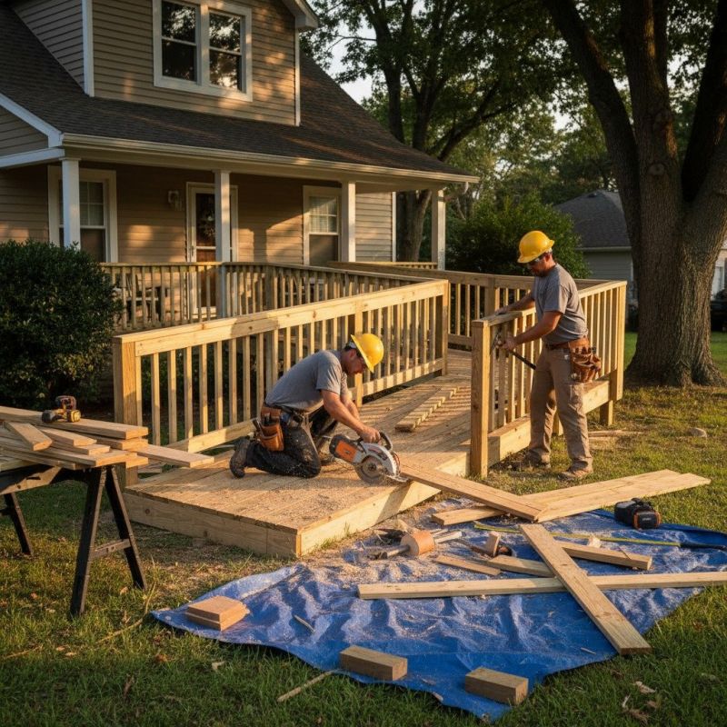 Handicap Ramp Construction