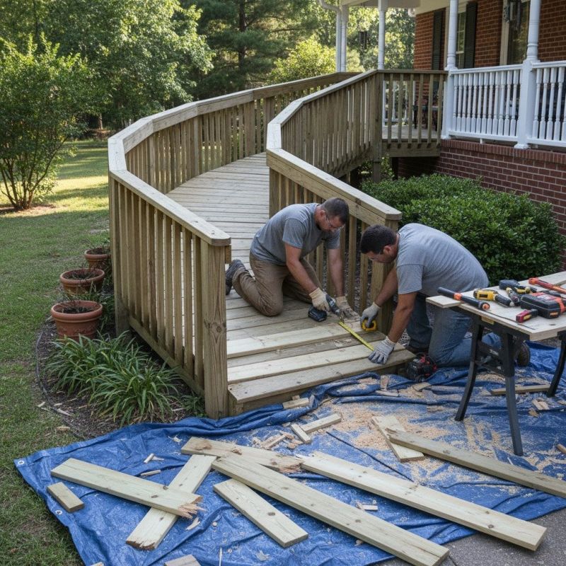 Wood Ramp Installation