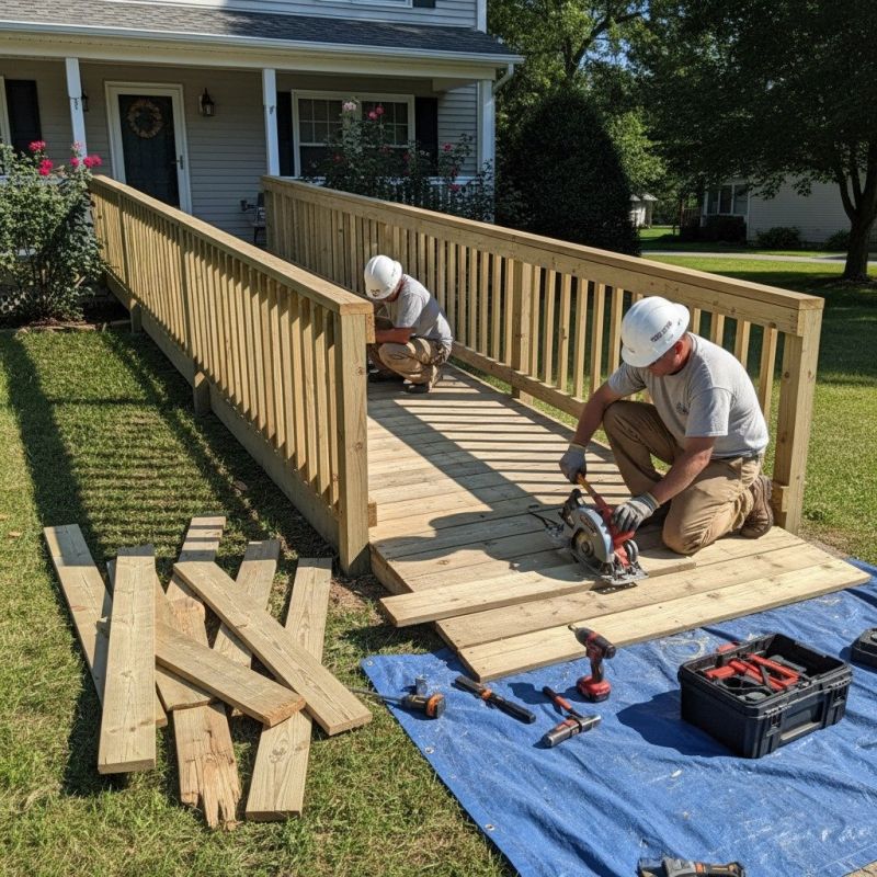 Handicap Ramp Construction detail