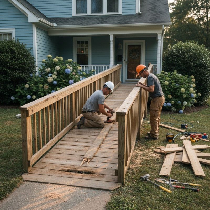 Local Handicap Ramp Construction pros at work